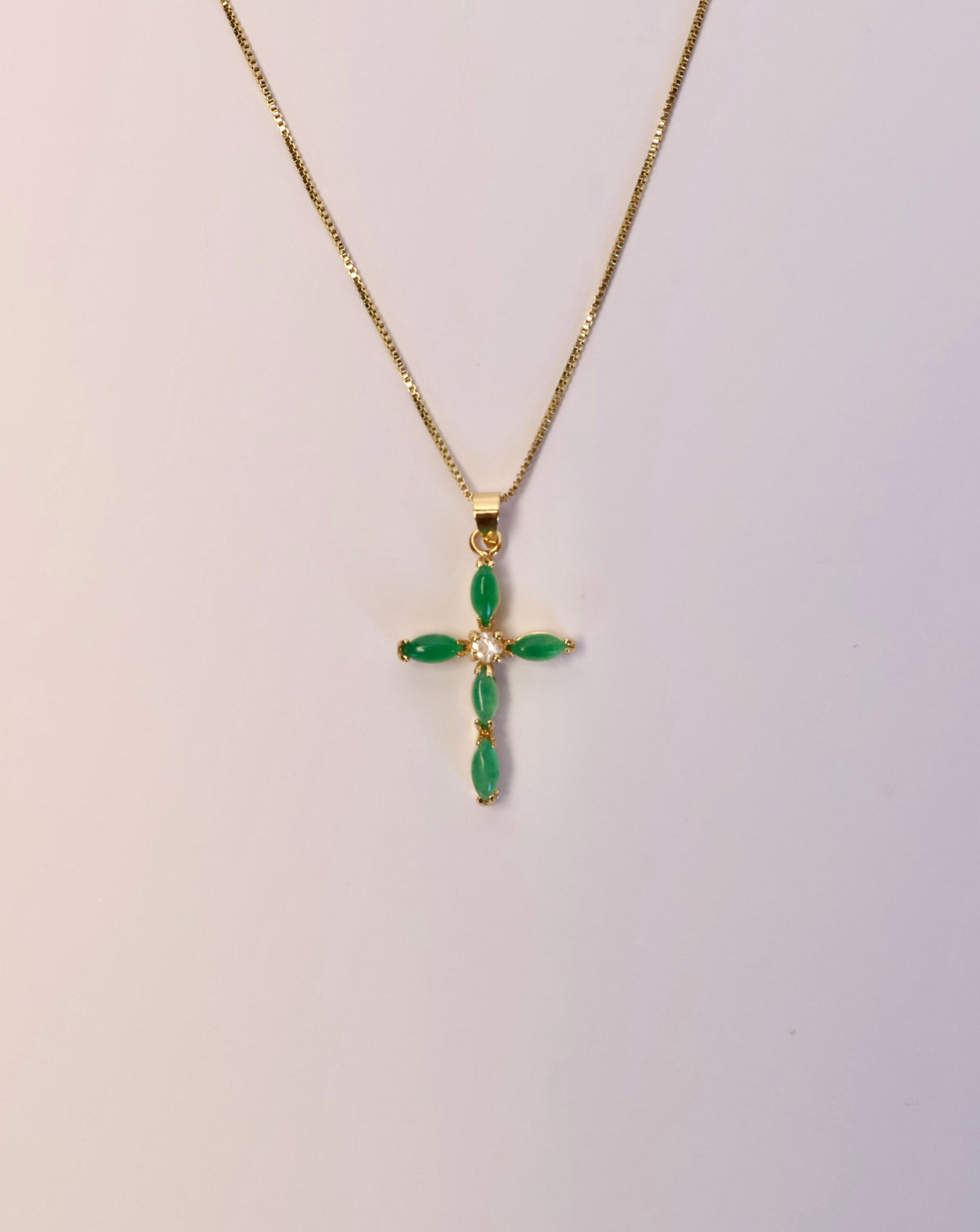 Jade Cross Pendant